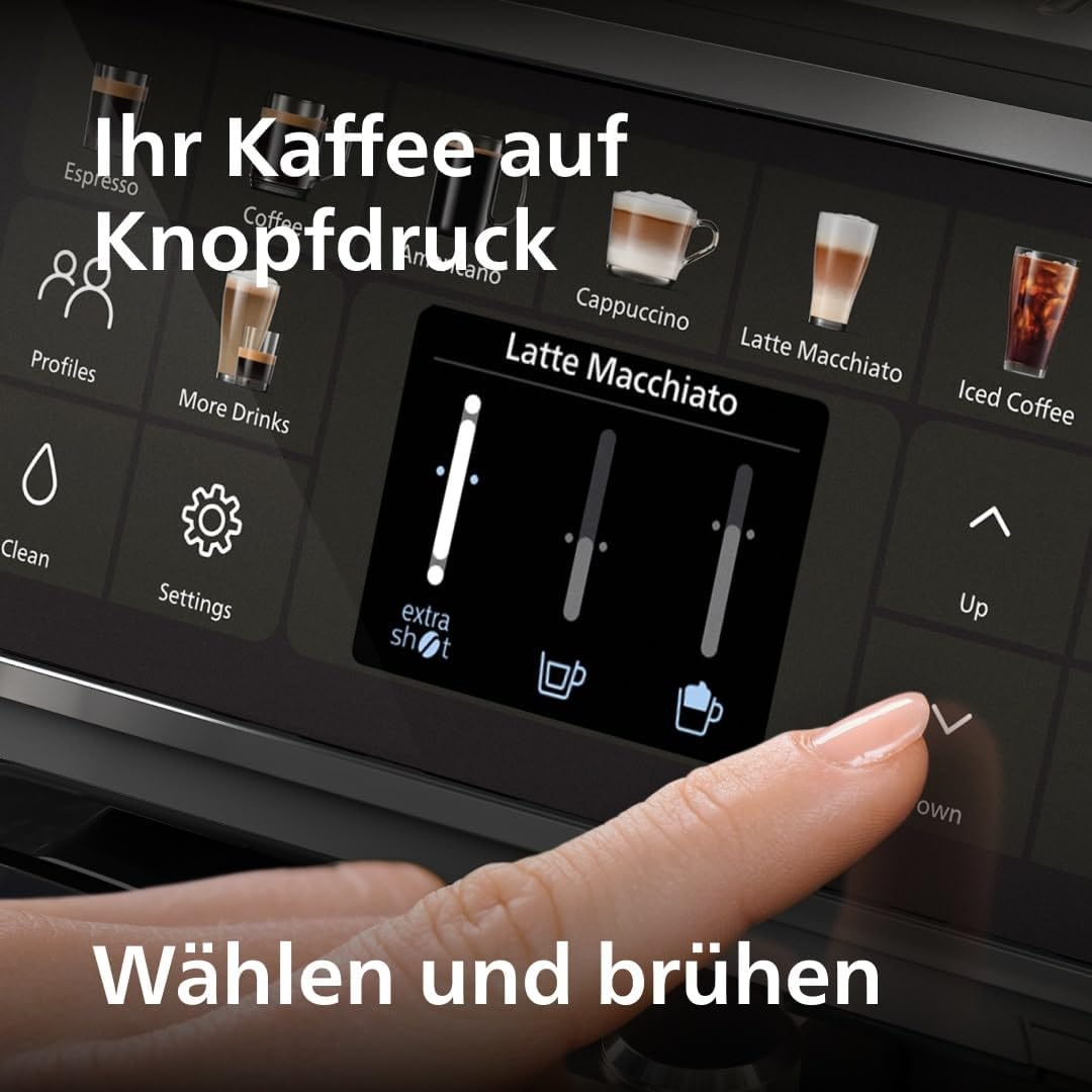 Wählen Sie eines von 20 köstlichen Kaffeerezepten auf dem LatteGo 5500.