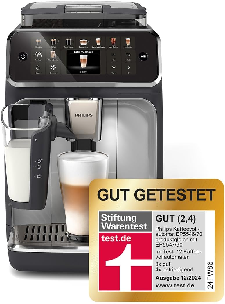 Wählen Sie eines von 20 köstlichen Kaffeerezepten auf dem LatteGo 5500.